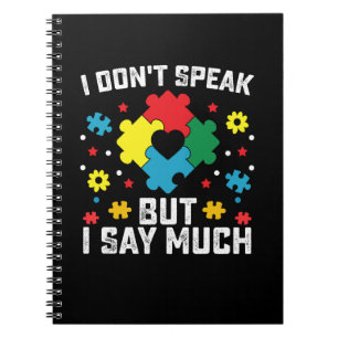Cuaderno No Hablo Pero Digo Mucho Conciencia del Autismo