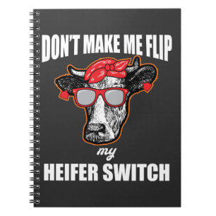 Cuaderno no haga que mueve de un tirón mi vaca del granjero