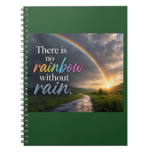 Cuaderno No Hay Arcoíris Sin Lluvia