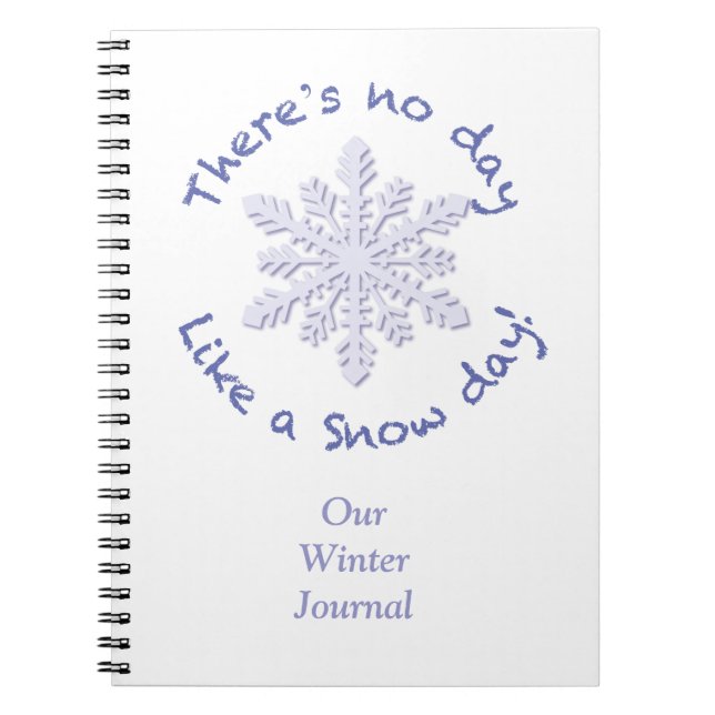 Cuaderno ¡No hay día como un día de nieve! (Frente)