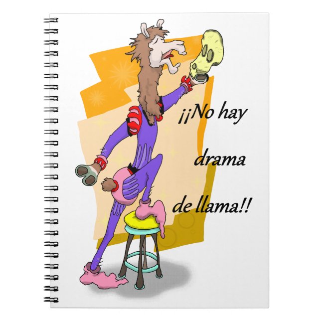 Cuaderno ¡No hay drama de llama! 3 (Frente)