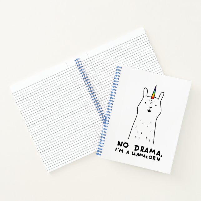 Cuaderno No hay drama, soy una Llamacorn (Interior)