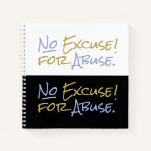 Cuaderno No hay excusa para el empoderamiento del abuso emo