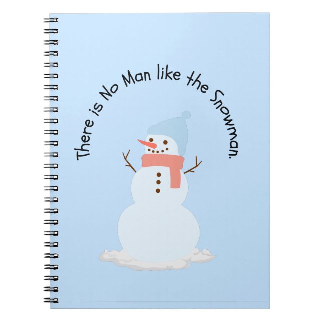 Cuaderno No hay hombre como el muñeco de nieve (Frente)