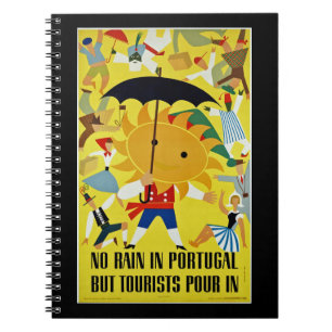 Cuaderno No hay lluvia en Portugal, pero el turismo llega