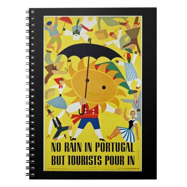 Cuaderno No hay lluvia en Portugal, pero el turismo llega (Frente)