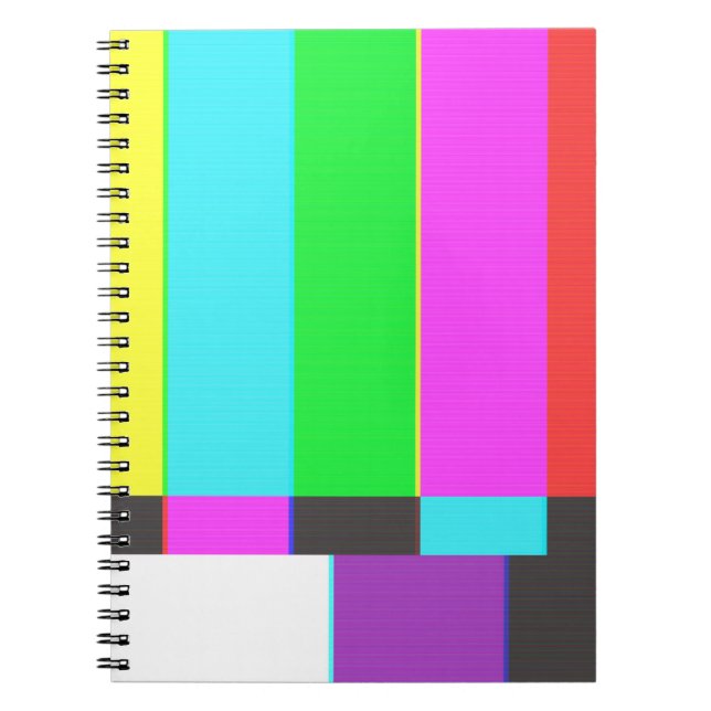Cuaderno no hay pantalla de televisión de señal con ruido (Frente)