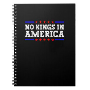 Cuaderno No Hay Reyes En América Resisten Gráfico Retro Vin