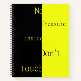 Cuaderno No Hay Tesoro Dentro – No Tocar