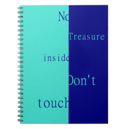 Cuaderno No Hay Tesoro Dentro – No Tocar 