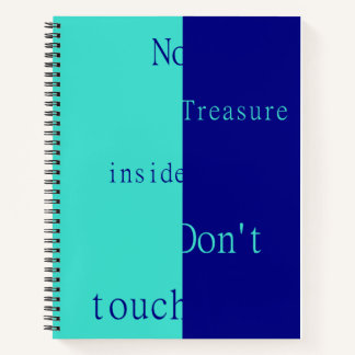 Cuaderno No Hay Tesoro Dentro – No Tocar