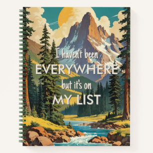Cuaderno No he estado en todas partes Retro Wanderlust Trav