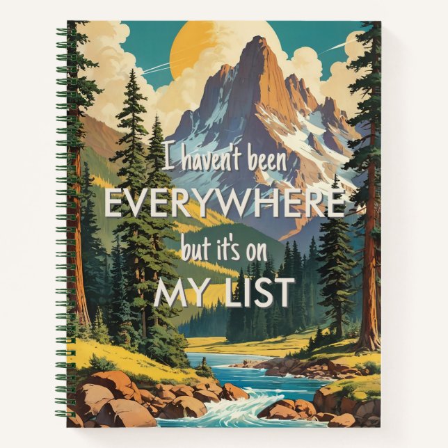 Cuaderno No he estado en todas partes Retro Wanderlust Trav (Anverso)