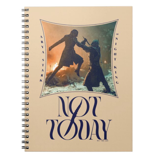 Cuaderno "No Hoy" Arya Stark Vs. El Rey Nocturno (Frente)