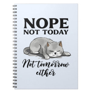 Cuaderno No Hoy, No Mañana - Gato Sleepe