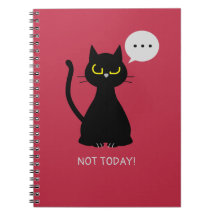 ¡NO HOY! Portátil Grumpy Black Cat