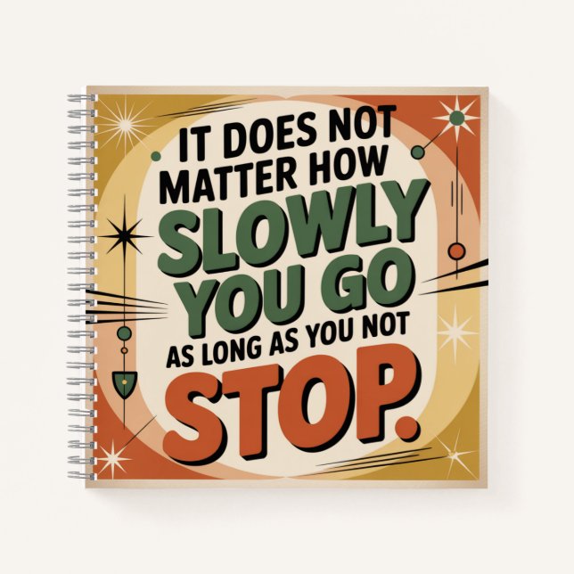 Cuaderno No Importa Lo Lentamente (Anverso)