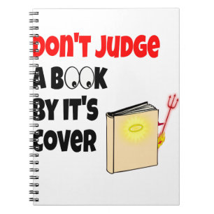 Cuaderno No juzgues un libro por su portada