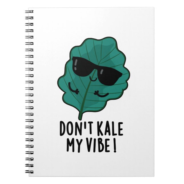 Cuaderno No Kale My Vibe Funny Veggie Pun (Frente)