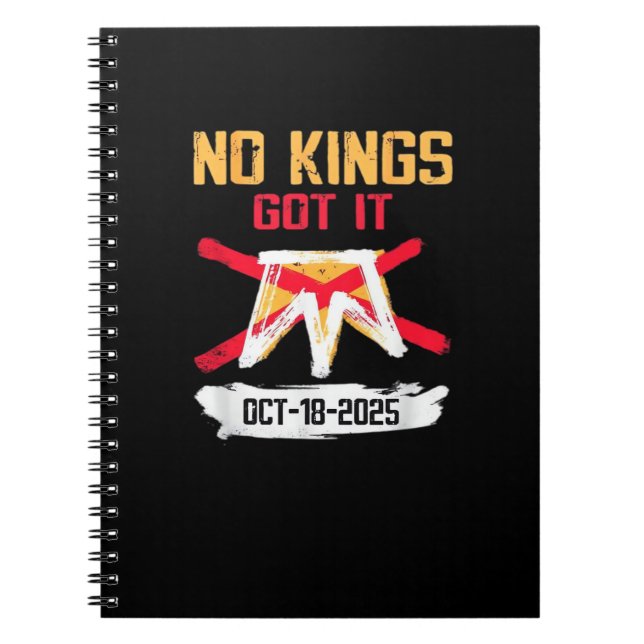 Cuaderno No King Patriotic Freedom No Kings In America Crea (Frente)