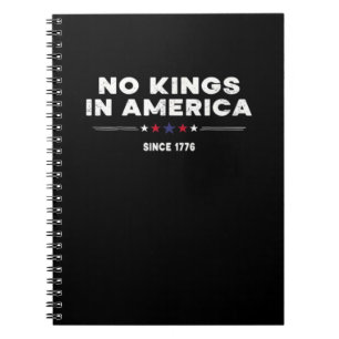 Cuaderno No Kings In America Doge Clásico Gráfico de Moda