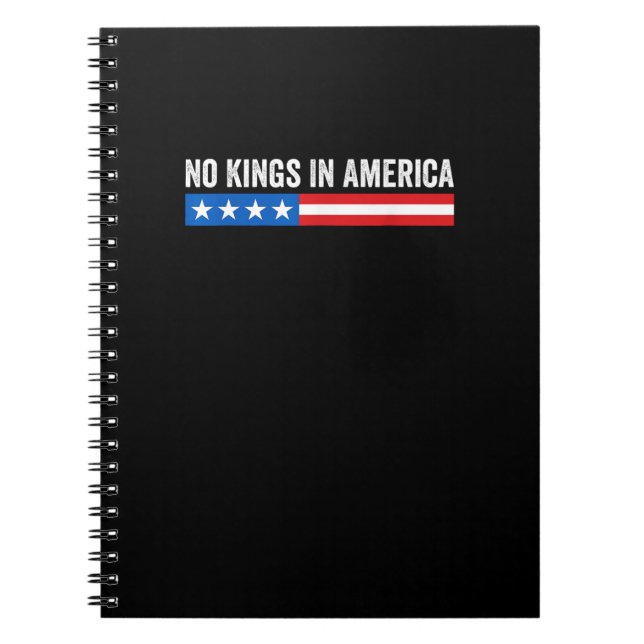 Cuaderno No Kings In America Patriotic Style (Frente)