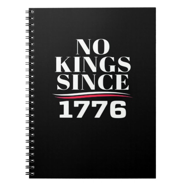 Cuaderno No Kings In America Since 1776 #1 Classic (Frente)