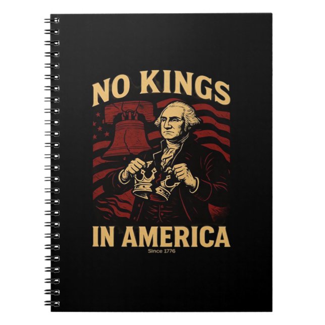 Cuaderno No Kings In America Since 1776 Anti-Donald Trumpp (Frente)