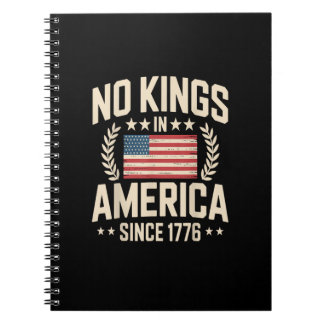 Cuaderno No Kings In America Since 1776 Casual Cool Design