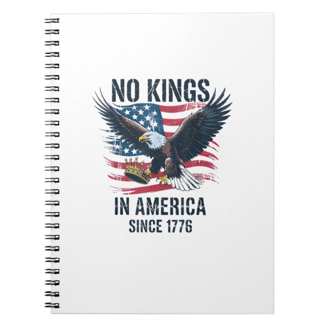 Cuaderno No Kings In America Since 1776 Minimal Clean (Frente)