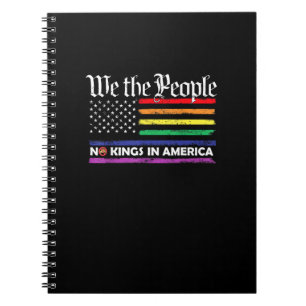 Cuaderno No Kings In America We The People Diseño Creativo