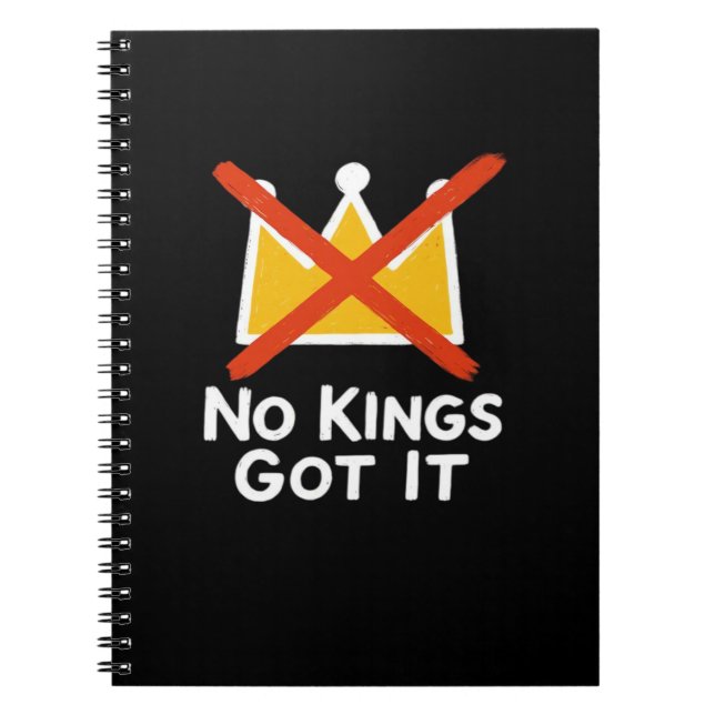 Cuaderno No Kings It - Defiant To The People Anti-Tyranny 1 (Frente)