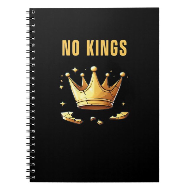 Cuaderno No Kings. Simple Yet Impactful Visual Of A Destroy (Frente)