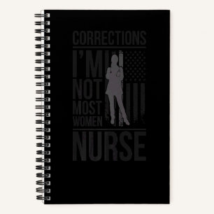 Cuaderno No La Mayoría De Mujeres Enfermera De Correccional