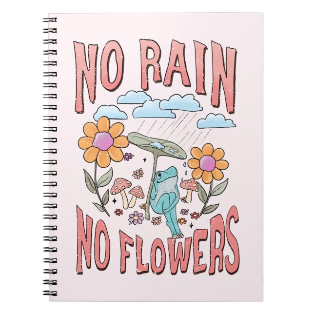 Cuaderno No Lluvia No Flor - Flor Inspiradora (Frente)
