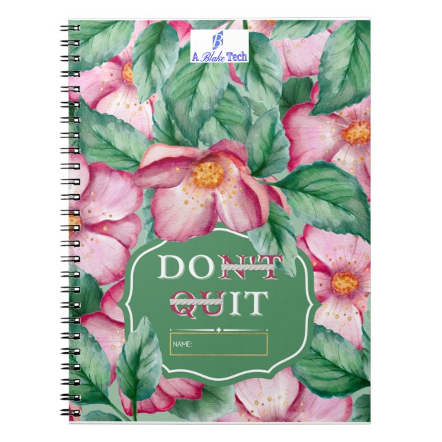 Cuaderno No lo dejes, hazlo con un bloc de notas en espiral (Frente)