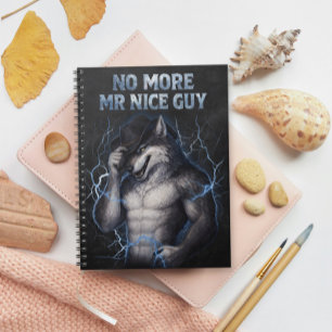 Cuaderno No Más Señor Buen Tipo Divertido Alpha Wolf Meme B