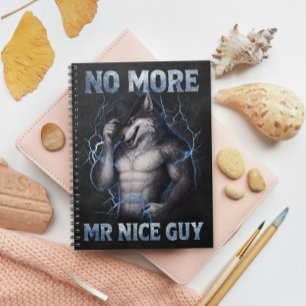 Cuaderno No Más Señor Buen Tipo Divertido Meme de Lobo Alfa