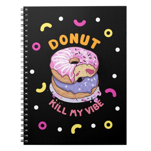 Cuaderno No maten mi vibe donut (Frente)