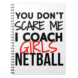 Cuaderno No me asustas, entreno chicas en netball