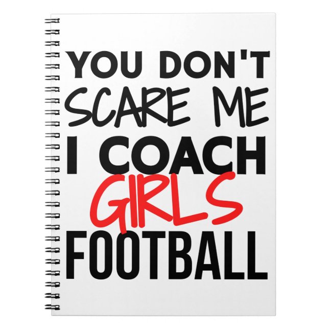 Cuaderno No me asustas, yo entreno fútbol chica. (Frente)