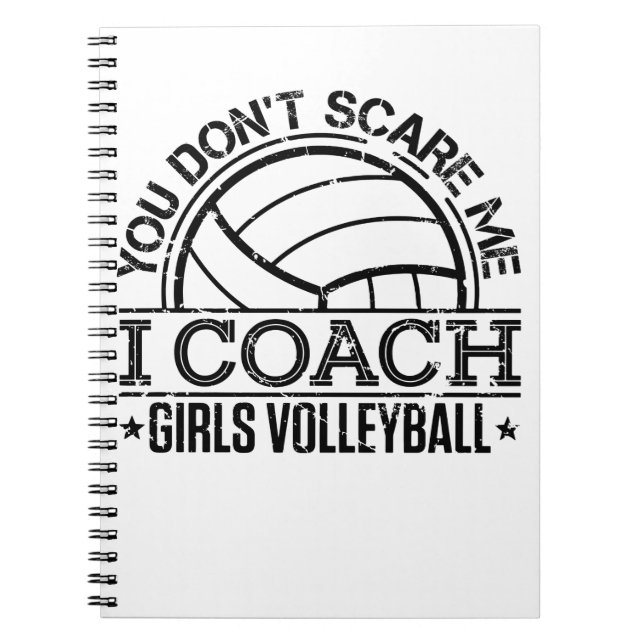 Cuaderno No me asustes, entreno voleibol Chicas (Frente)