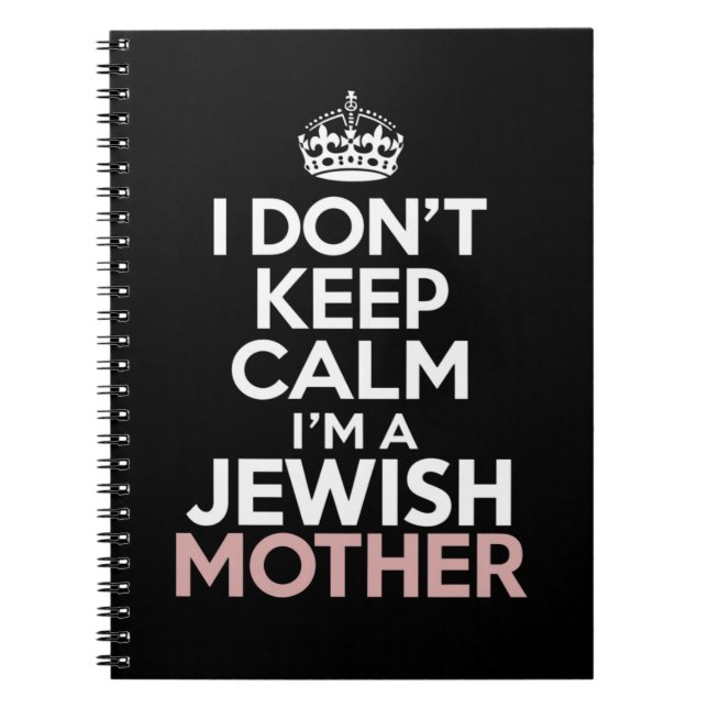 Cuaderno No me calmo soy una madre judía Hanukkah (Frente)