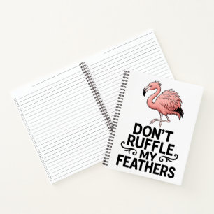 Cuaderno No me erices las plumas Flamingo divertido