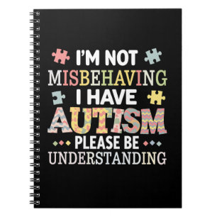 Cuaderno No Me Estoy Portando Mal Tengo Conciencia del Auti