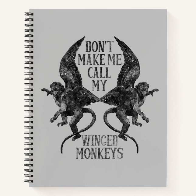 Cuaderno No me hagas llamar a mis monos alados™ (Anverso)