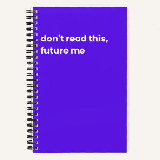 Cuaderno No me leas este futuro