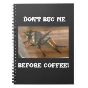 Cuaderno No me molestes antes del café.