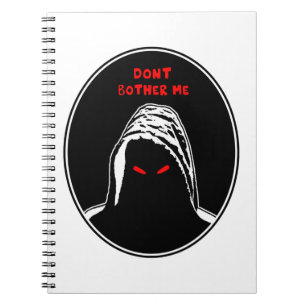 Cuaderno No me molestes en el ilustracion de concepto