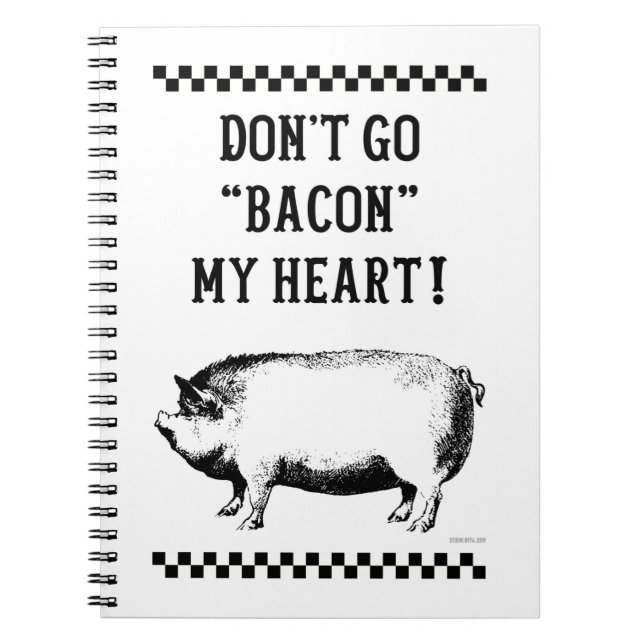 CUADERNO ¡NO ME VAYAS A BACON! (Frente)